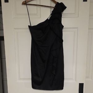 Calvin Klein Black One-Shoulder Dress